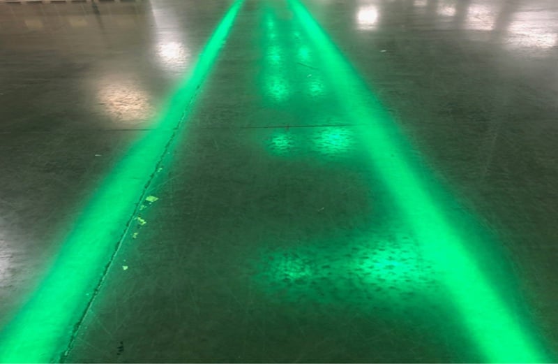 LED Walkway Warehouse Safety